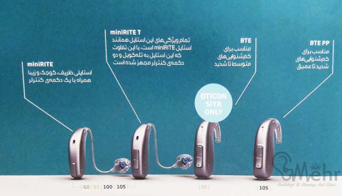سمعک اتیکن استایل BTE و miniRITE
